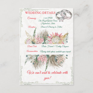 Terrakotta-Pampasgras-Einsatz für einen Sichtschut Begleitkarte