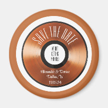 Terrakotta Retro Orange Vinyl-Schallplatte Save-th