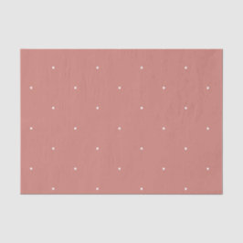 Terrakotta-rosa weißes Muster Seidenpapier
