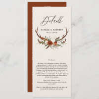 Terrakotta Rost Blumen Elegantes Hochzeitsdetails