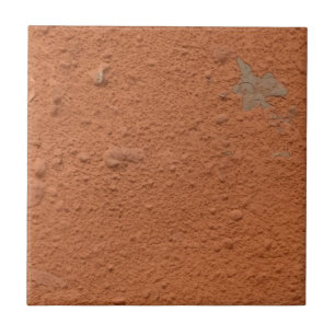 Terrakotta-rot einfaches rustikales Design Fliese