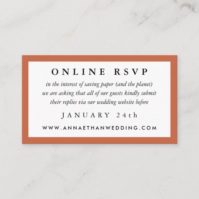 Terrakotta-roter Rahmen, der on-line-UAWG Karte (Vorderseite)