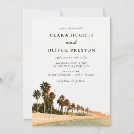 Terrakotta-Sage-Script-Malibu-Palm-Coast-Hochzeit Einladung