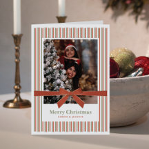 Terrakotta-Samt-Schleifen-Weihnachten mit Foto