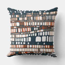 Terrakotta-Schichten Kissen