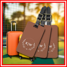 Terrakotta und Weiß | Monogram für moderne Initial