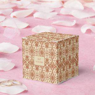 Terrakotta Vintage Boho Geschenkbox für die Hochze Geschenkschachtel