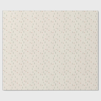 Terrakotta-Wald-Weihnachts-Geschenkpapier Geschenkpapier