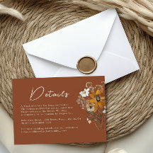 Terrakotta-Wildblumen-Boho-Herbsthochzeitsdetails