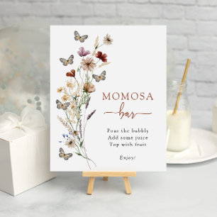 Terrakotta-Wildblumen-Momosa-Bar Poster