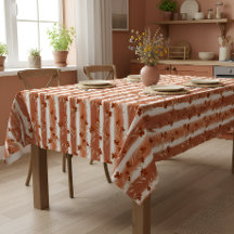 Terrakotta-Wildblumen-Vertikalstreifen-Boho-Muster