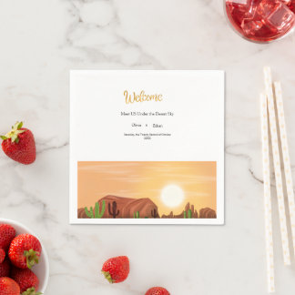 TERRAKOTTA-WÜSTEN-BOHO-HOCHZEIT SERVIETTE