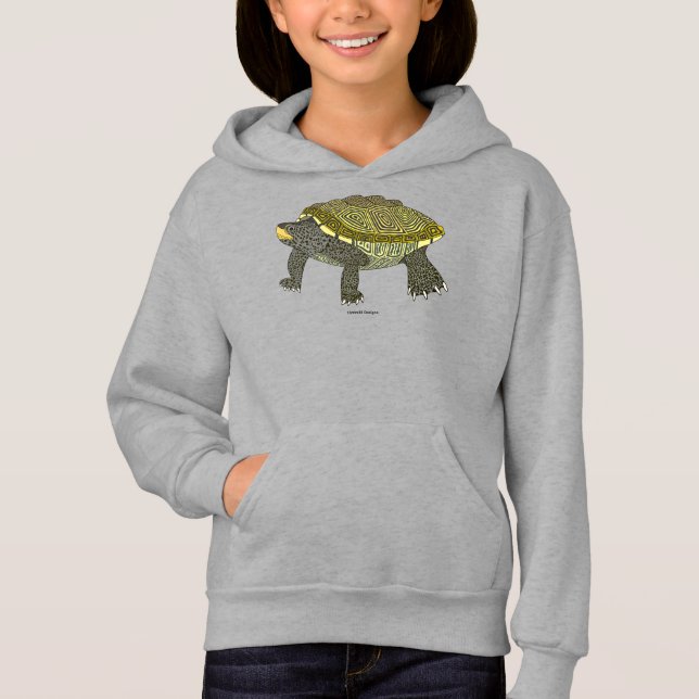 Terrapin (lebendig) - Mädchen Hoodie (Vorderseite)