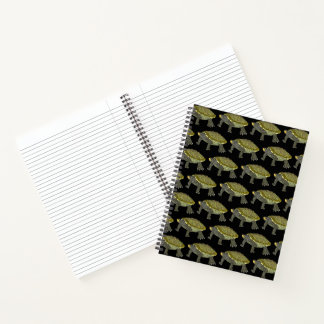 Terrapin (Muster schwarz) - Notizbuch