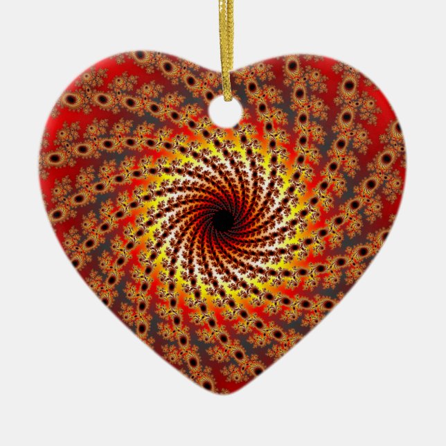 Terrapin Spin Fraktal Art Keramikornament (Vorne)