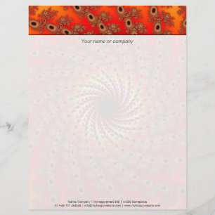 Terrapin-Spin-Fraktal-Kunst Briefbogen