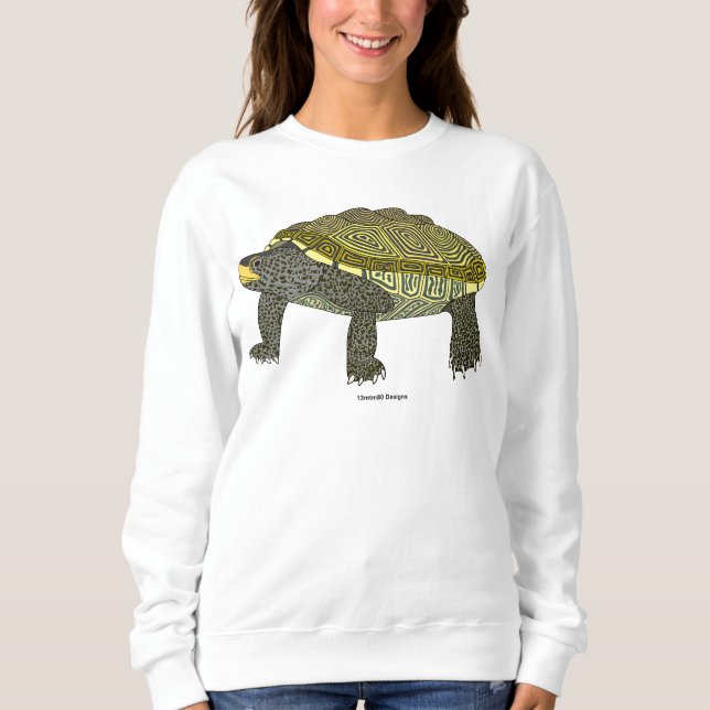 Terrapin (weiß) - Damen-Sweatshirt Sweatshirt (Vorderseite)