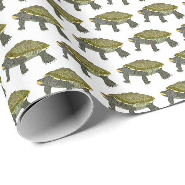 Terrapin (weiß) - Geschenkpapier (Rolleneckpunkt)