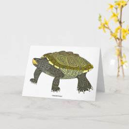 Terrapin (white) - Greeting Card Karte