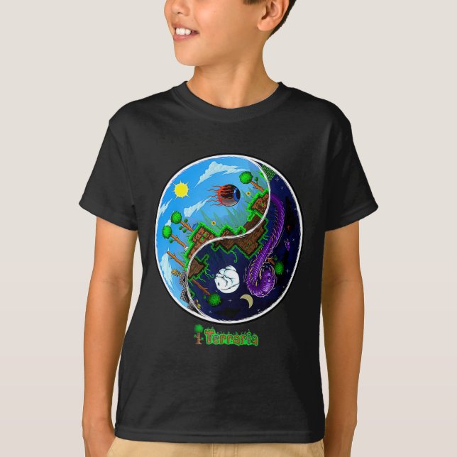 Terraria Night And Day T Shirt  (Vorderseite)