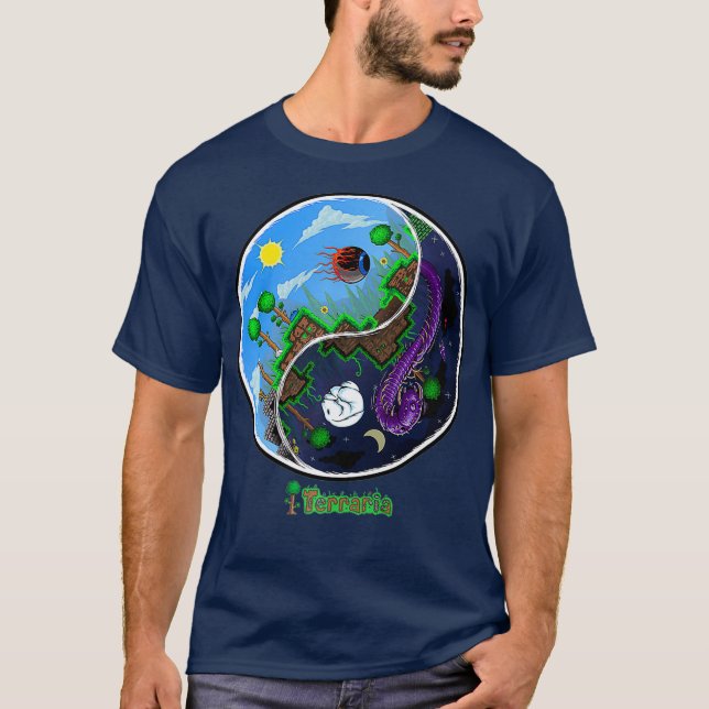 Terraria Night and Day T-Shirt (Vorderseite)