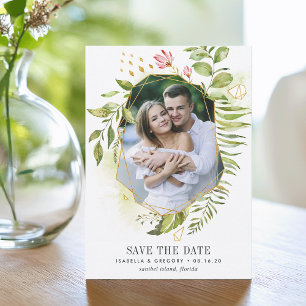 Terrarium Foto Save the Date Karte