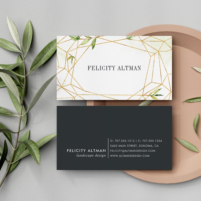 Terrarium Geometric Botanical Visitenkarte (Von Creator hochgeladen)