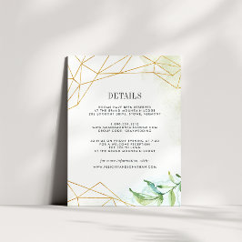 Terrarium Guest Information Card Begleitkarte