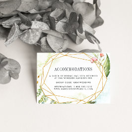 Terrarium | Hochzeitshotel Unterkunftskarten Begleitkarte