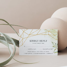 Terrarium RSVP Card mit Entree Choice Karte