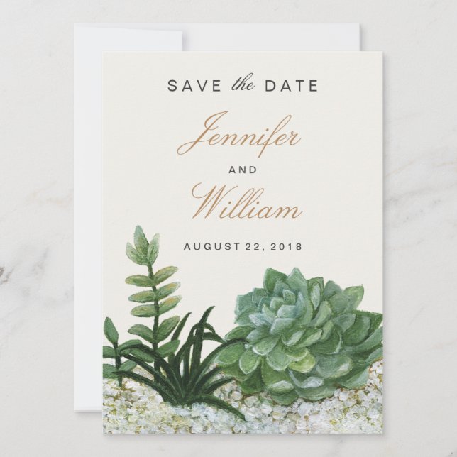 Terrarium Save The Date (Vorderseite)