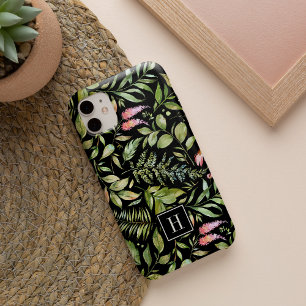 Terrarium-Wasserfarbe-Botanisches Muster-Monogramm iPhone 16 Hülle