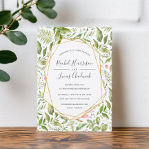 Terrarium Wedding Einladung