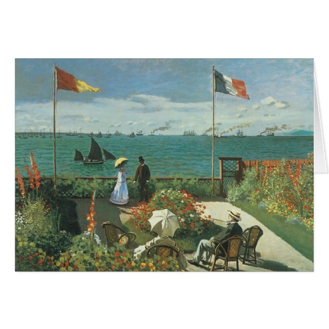 Terrasse am Meer von Claude Monet (Vorderseite (Horizontal))