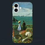Terrasse am Meer von Claude Monet iPhone 16 Plus Hülle<br><div class="desc">Terrasse am Meer, Saint-Adresse (Balkon am Meer) (1867) von Claude Monet ist ein Vintages impressionistisches Wasserbild. Im Wind fliegen zwei französische Flaggen und im Meer segeln Boote. Eine Meereslandschaft mit mehreren Personen, die einen sonnigen Tag im Garten am Ozean genießen. Über den Künstler: Claude Monet (1840-1926) war Gründer der französischen...</div>