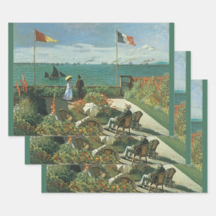 Terrasse am Meer von Claude Monet Geschenkpapier Set