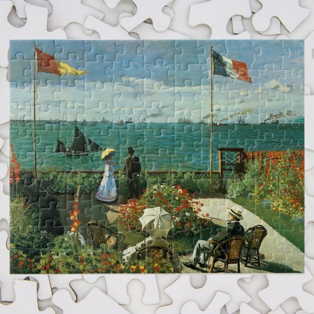 Terrasse am Meer von Claude Monet Puzzle (Von Creator hochgeladen)