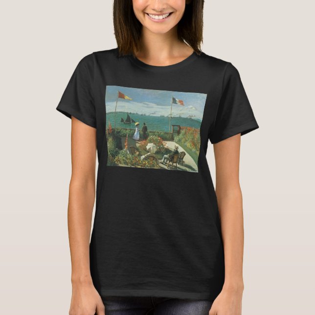 Terrasse am Meer von Claude Monet T-Shirt (Vorderseite)