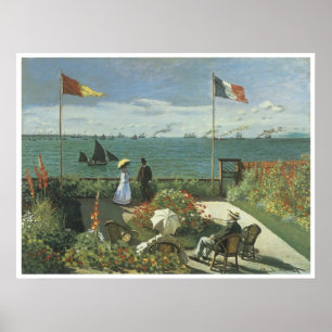 Terrasse bei Sainte-Adresse, 1867 Claude Monet Poster