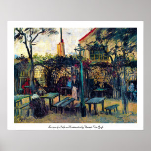 Terrasse-Café auf Montmartre Vincent van Gogh Poster