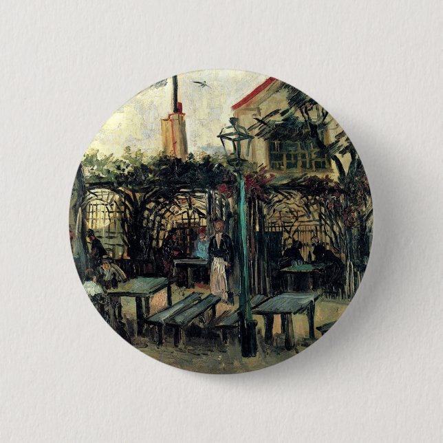 Terrasse des Cafés am Montmartre La Guinguette Button (Vorderseite)