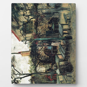 Terrasse des Cafés am Montmartre La Guinguette Fotoplatte