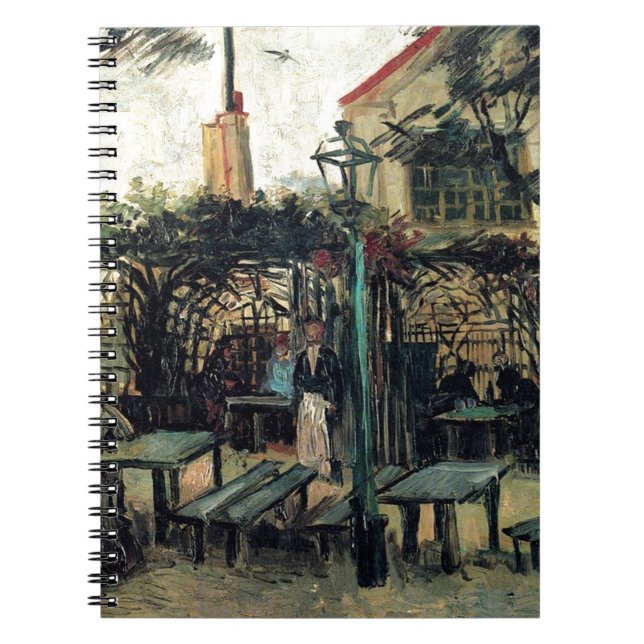Terrasse des Cafés am Montmartre La Guinguette Notizblock (Vorderseite)