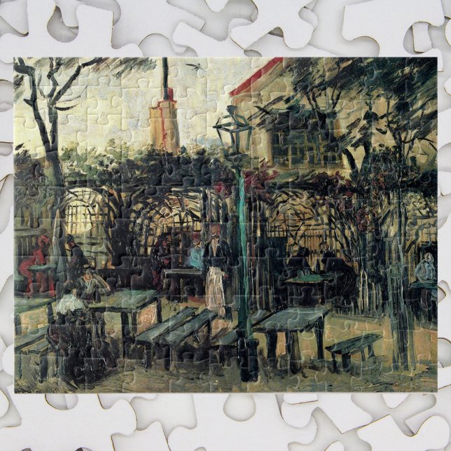Terrasse eines Cafés, Montmartre von Vincent van G Puzzle (Von Creator hochgeladen)