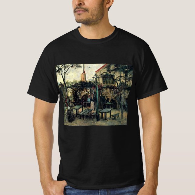 Terrasse eines Cafés, Montmartre von Vincent van G T-Shirt (Vorderseite)