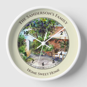 Terrasse The Manor House England Uhr