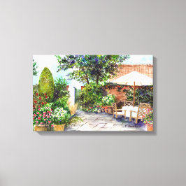 Terrasse The Manor House, York Leinwanddruck