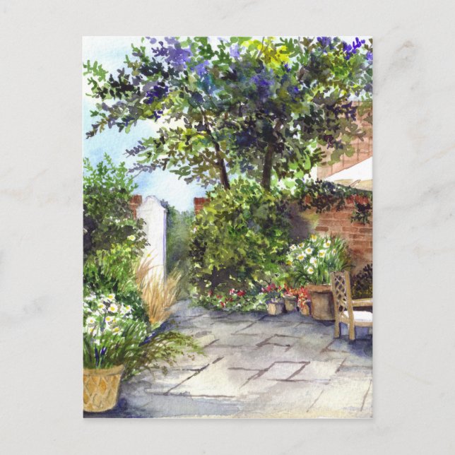 Terrasse The Manor House, York Postkarte (Vorderseite)