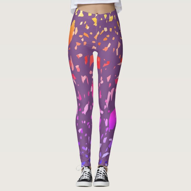Terrazo Pieces Leggings (Vorderseite)