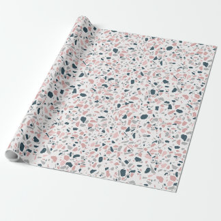 Terrazzo abstrakte, niedliche Druckgestaltung Geschenkpapier